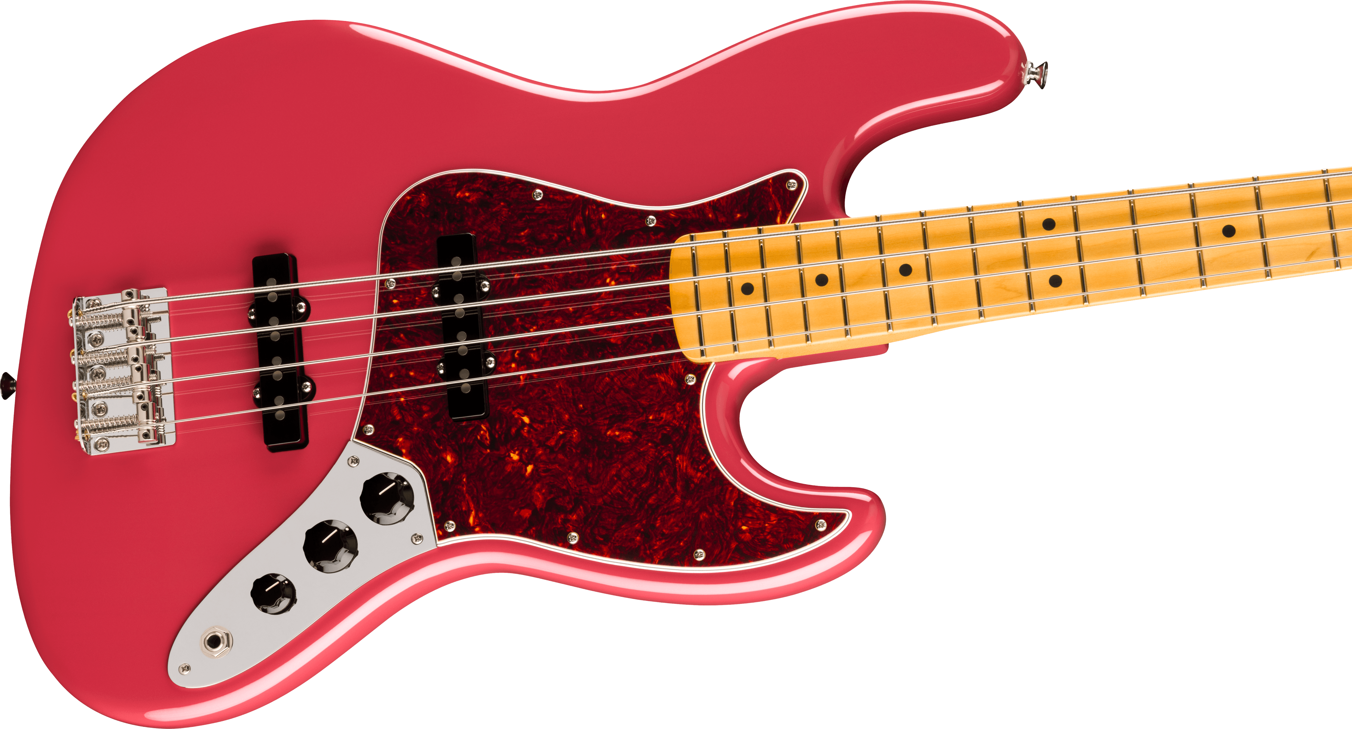Fender American Professional Classic Jazz Bass®, Maple Fingerboard, Faded Dakota Red