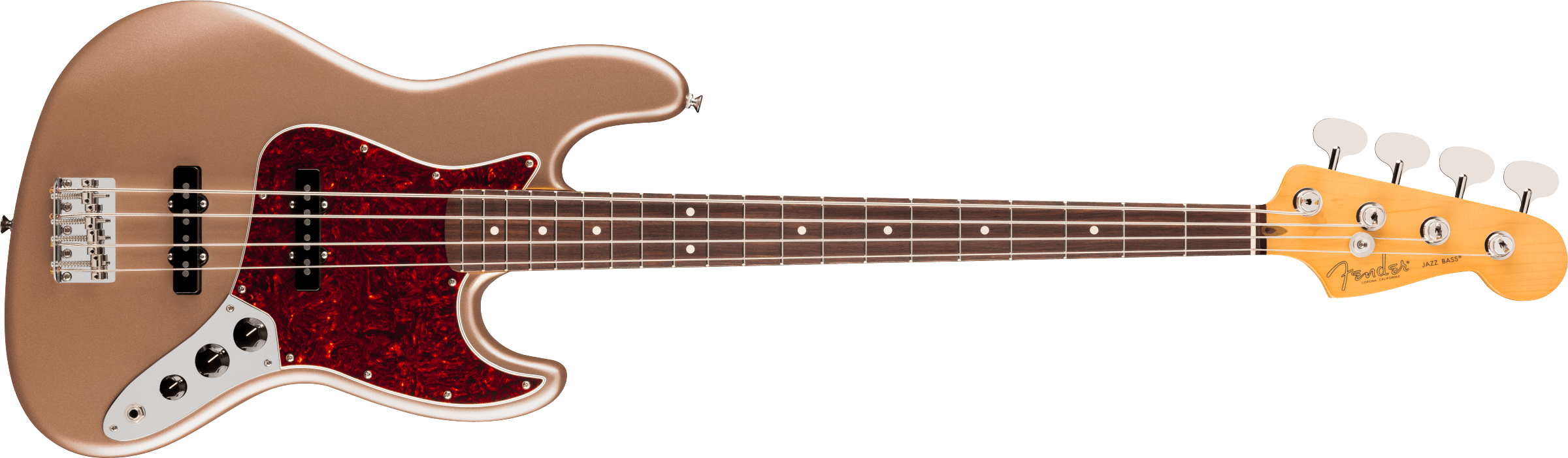 Fender American Professional Classic Jazz Bass®, Rosewood Fingerboard, Faded Firemist Gold