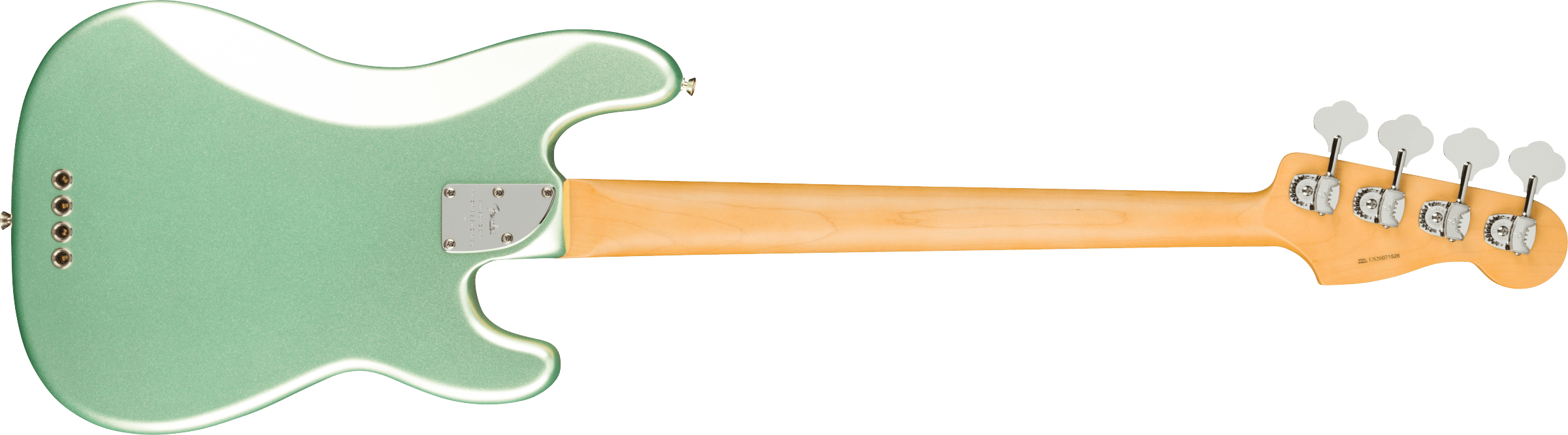 Fender American Professional II Precision Bass® Left-Hand, Maple Fingerboard, Mystic Surf Green