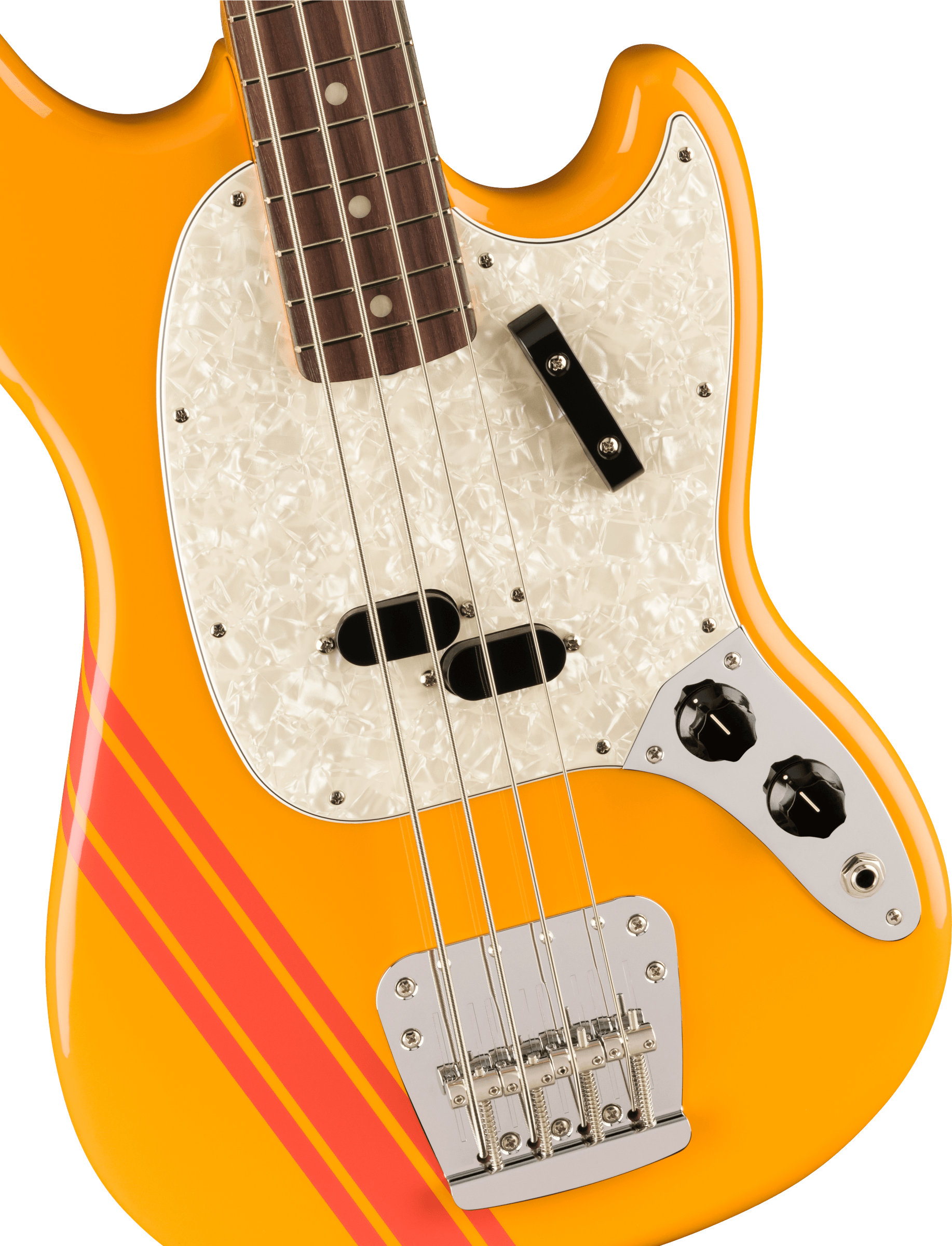 Fender Vintera® II '70s Competition Mustang® Bass, Rosewood Fingerboard, Competition Orange
