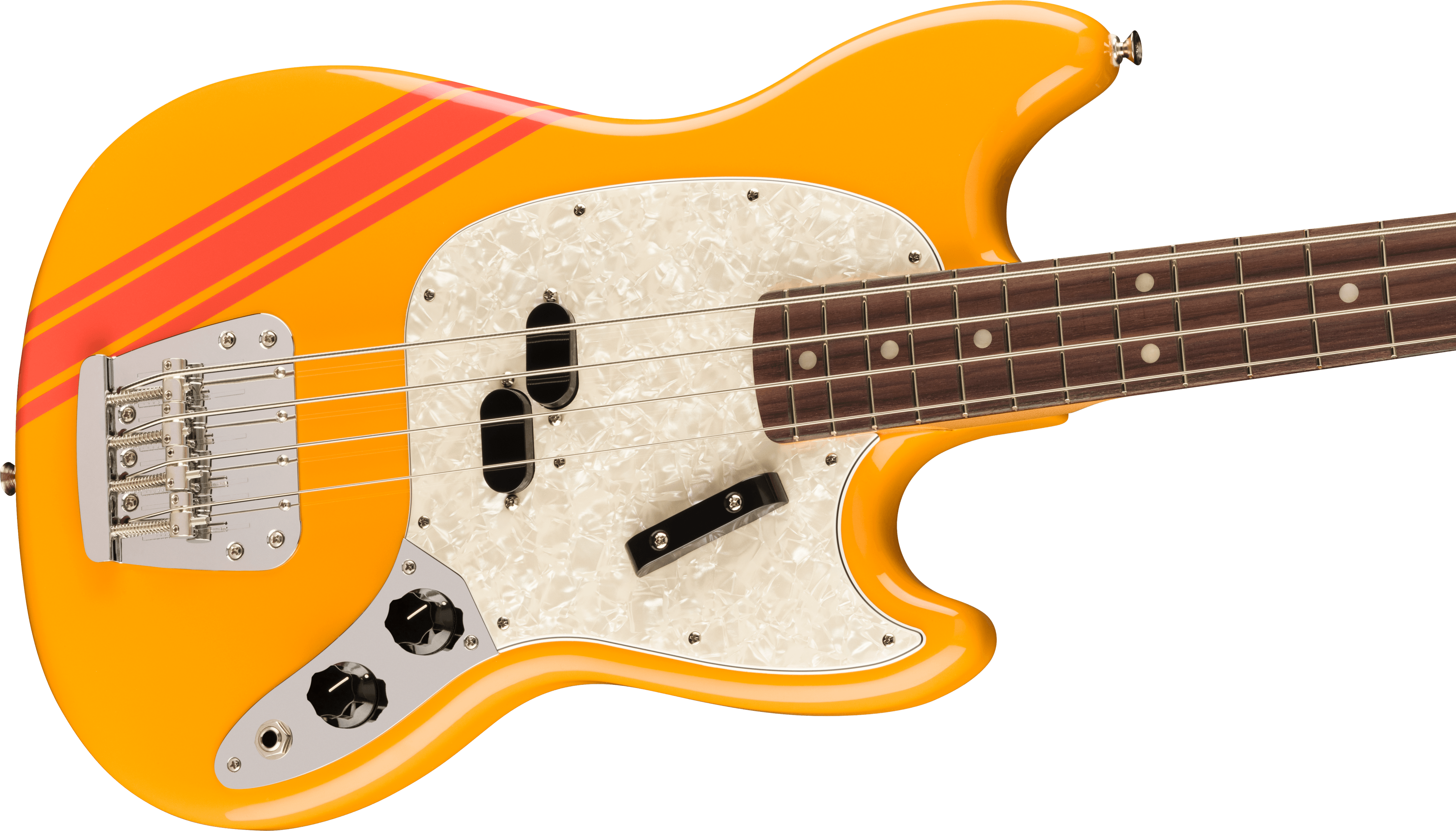 Fender Vintera® II '70s Competition Mustang® Bass, Rosewood Fingerboard, Competition Orange