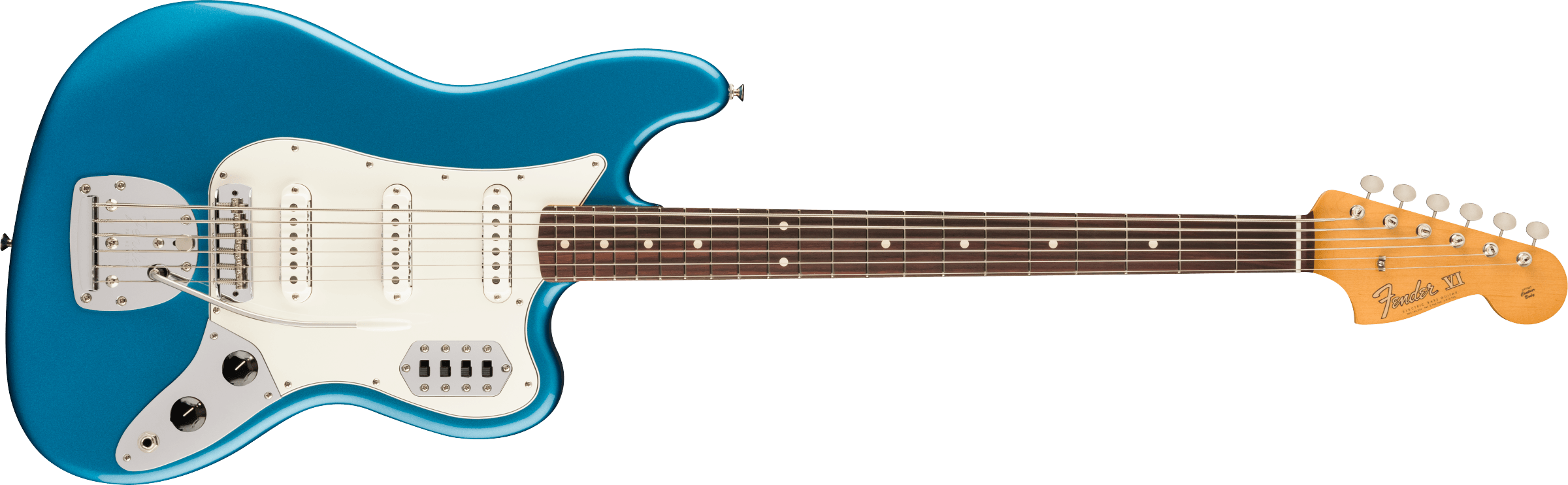 Fender Vintera® II '60s Bass VI, Rosewood Fingerboard, Lake Placid Blue