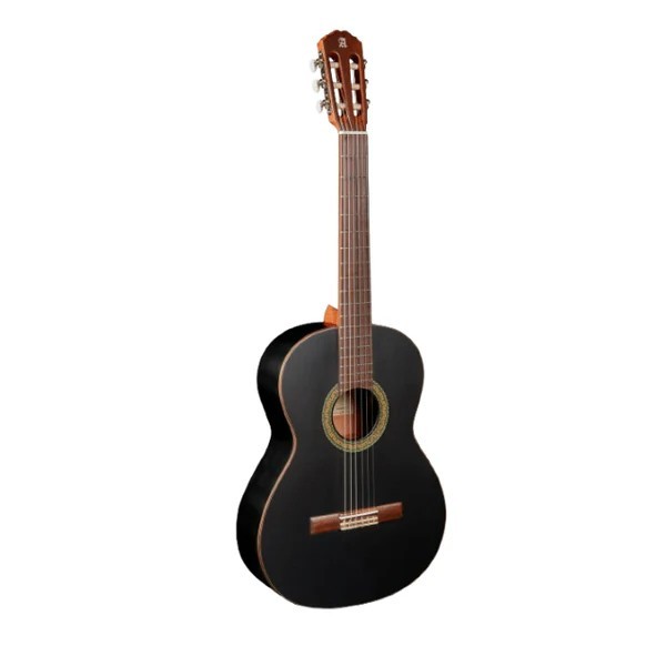ALHAMBRA 1 C BLACK SATIN C/BORSA - Chitarra Classica Nera Opaca con Borsa