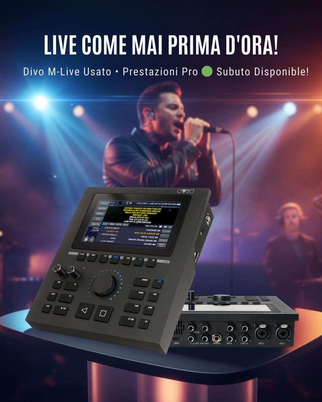 M-LIVE Divo (64 GB) - Workstation per Basi Musicali e Mixer Digitale - USATO