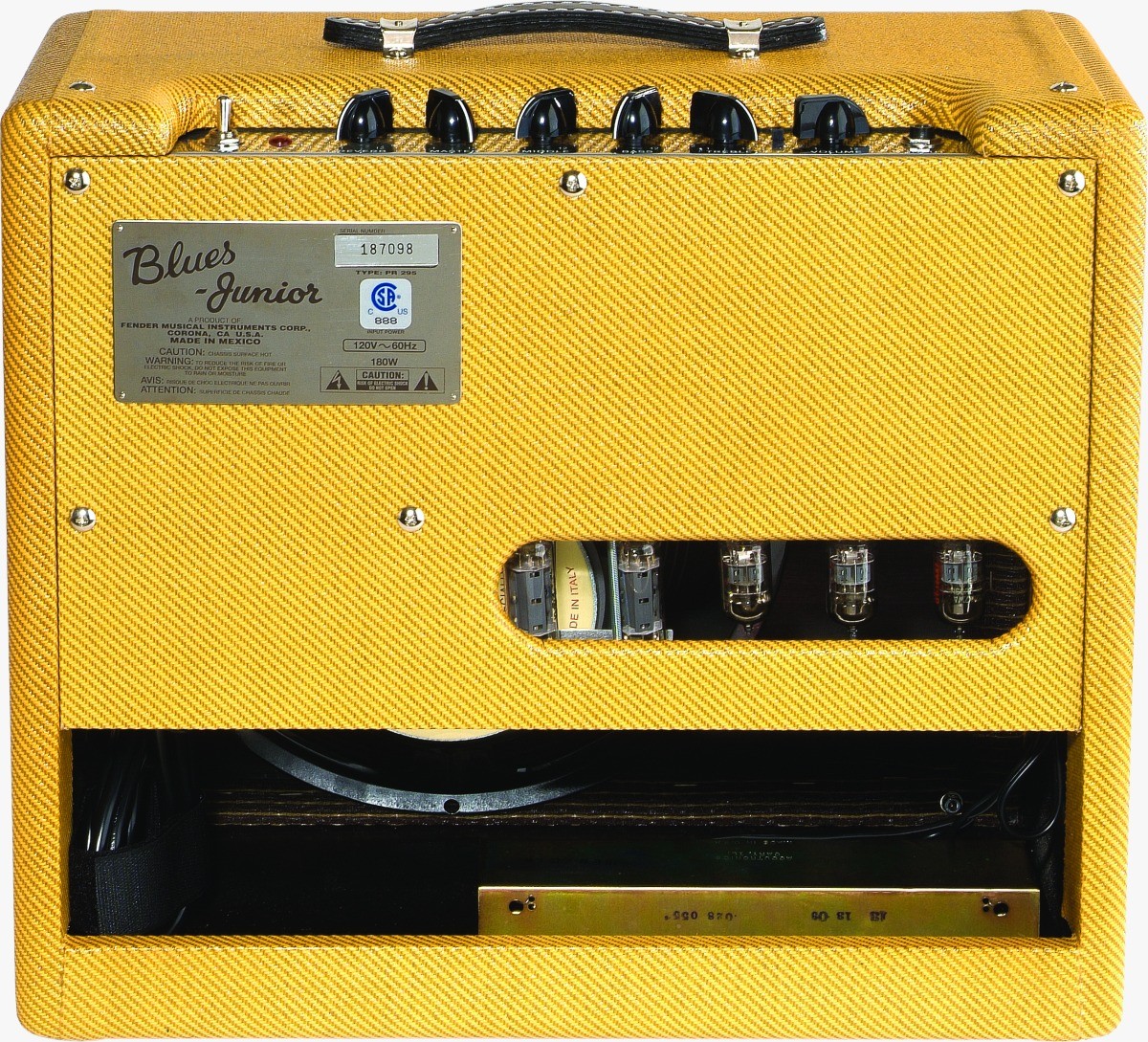 FENDER Blues Junior Lacquered Tweed - Amplificatore Valvolare Combo