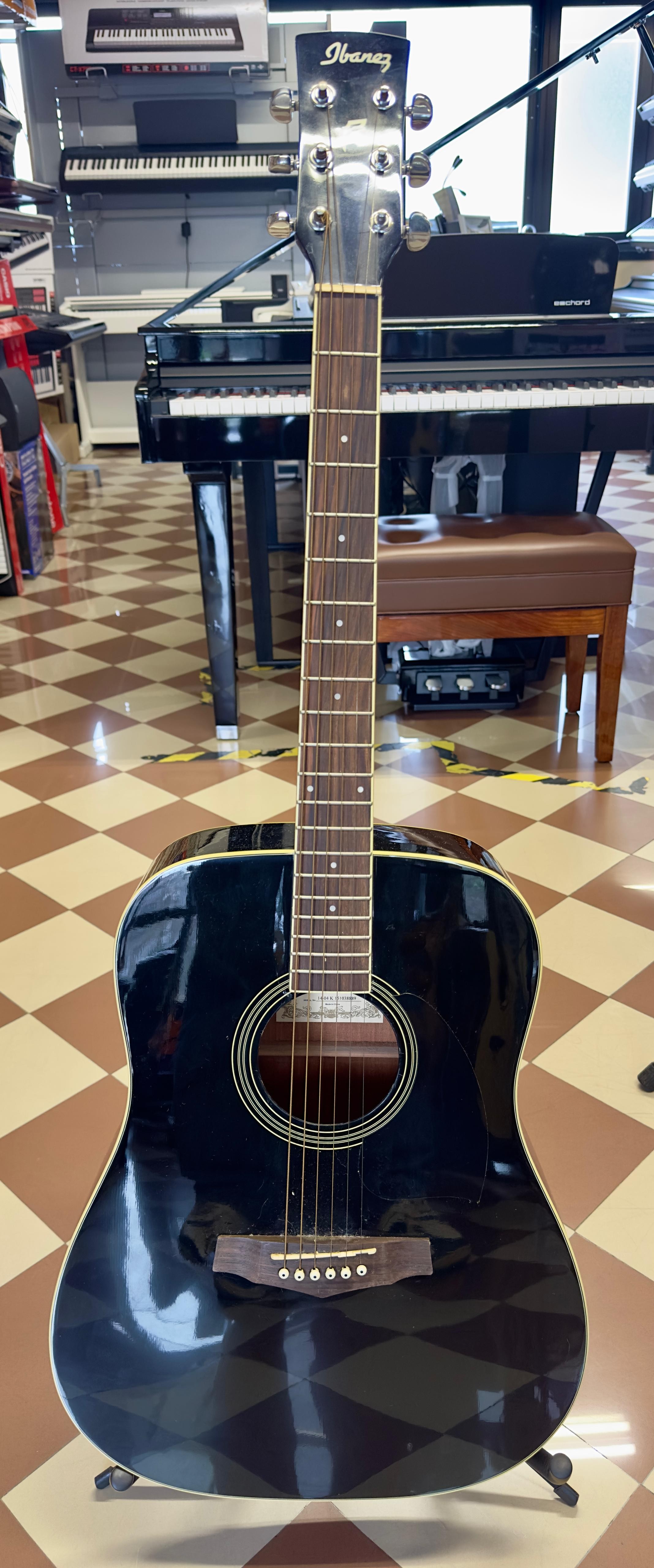 IBANEZ PF15 Black CHITARRA ACUSTICA NERA con custodia