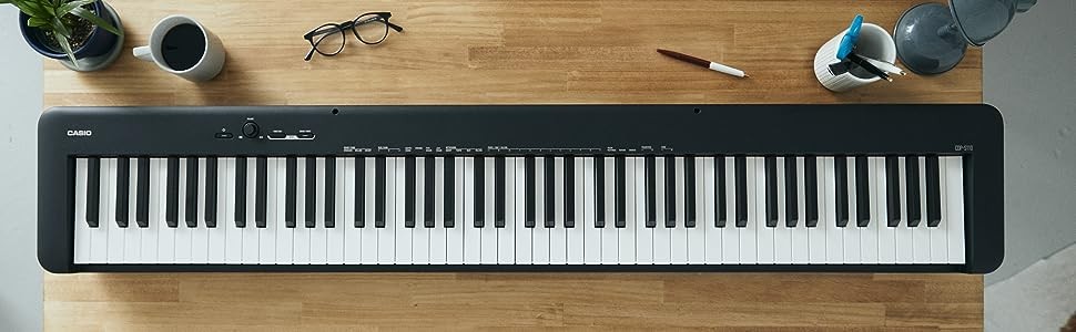 Casio CDP-S110 BK: Pianoforte Digitale 88 Tasti Pesati Slimline