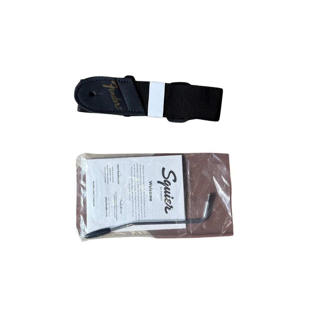 Fender Squier Affinity Stratocaster HSS LRL Charcoal Frost Metallic - Set Usato con Accessori