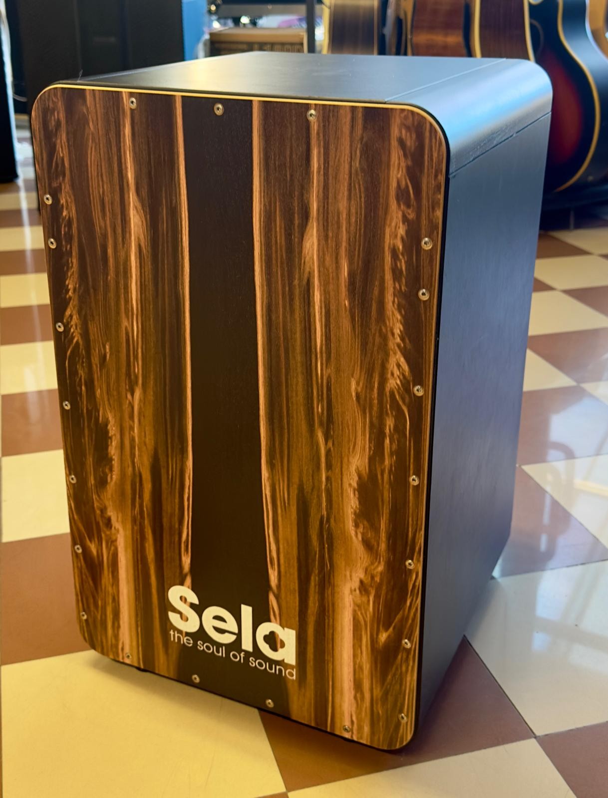 Sela CaSela Cajon, Black Dark Nut - cajon con custodia morbida