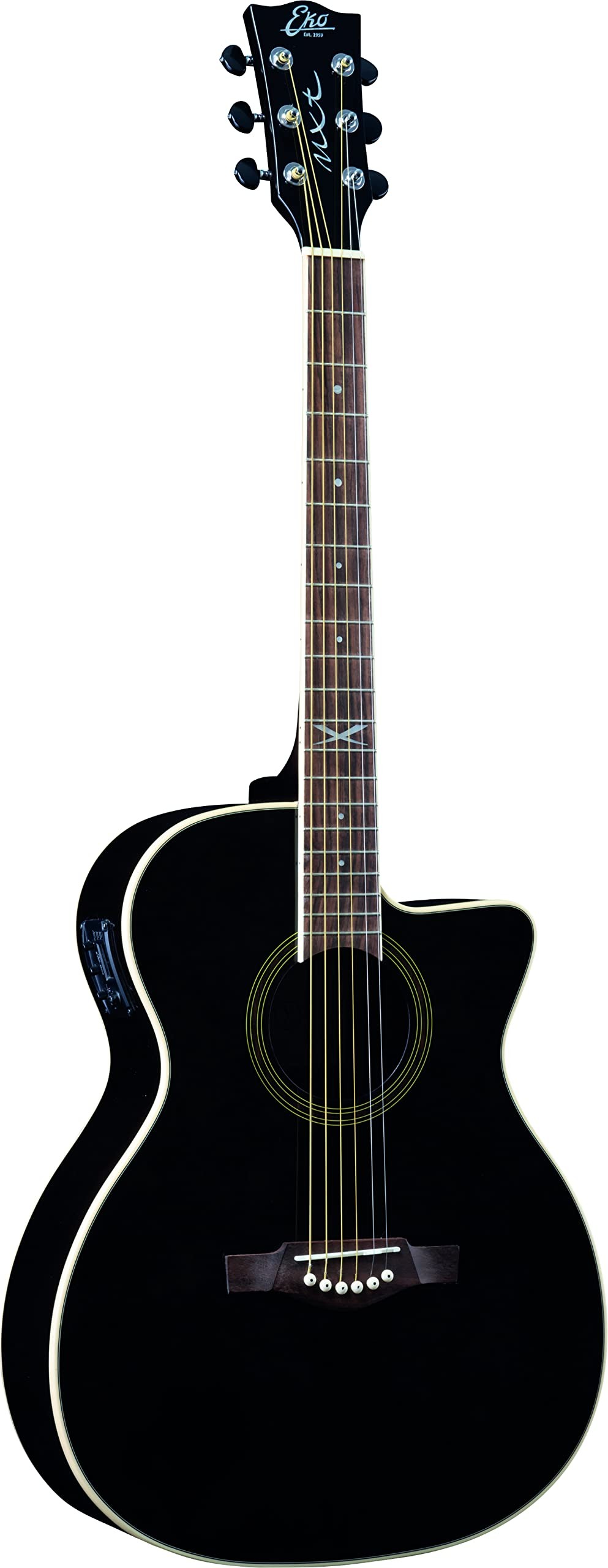 Eko NXT A100ce See Through Black - Chitarra Acustica Elettrificata
