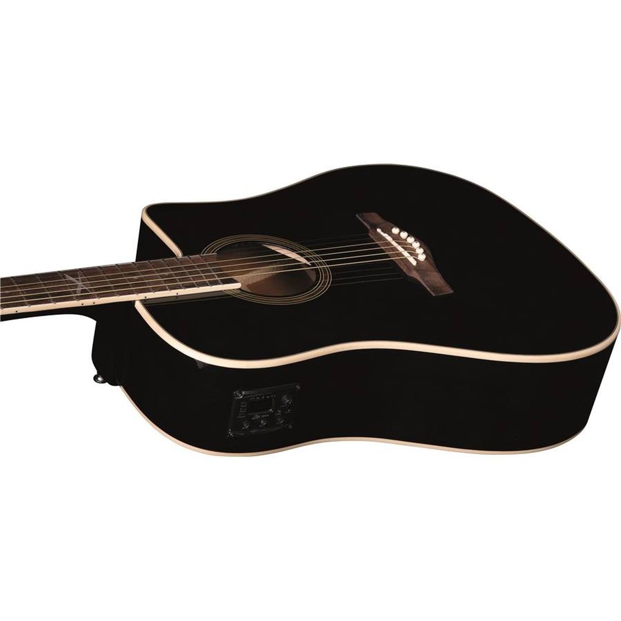 Eko NXT A100ce See Through Black - Chitarra Acustica Elettrificata