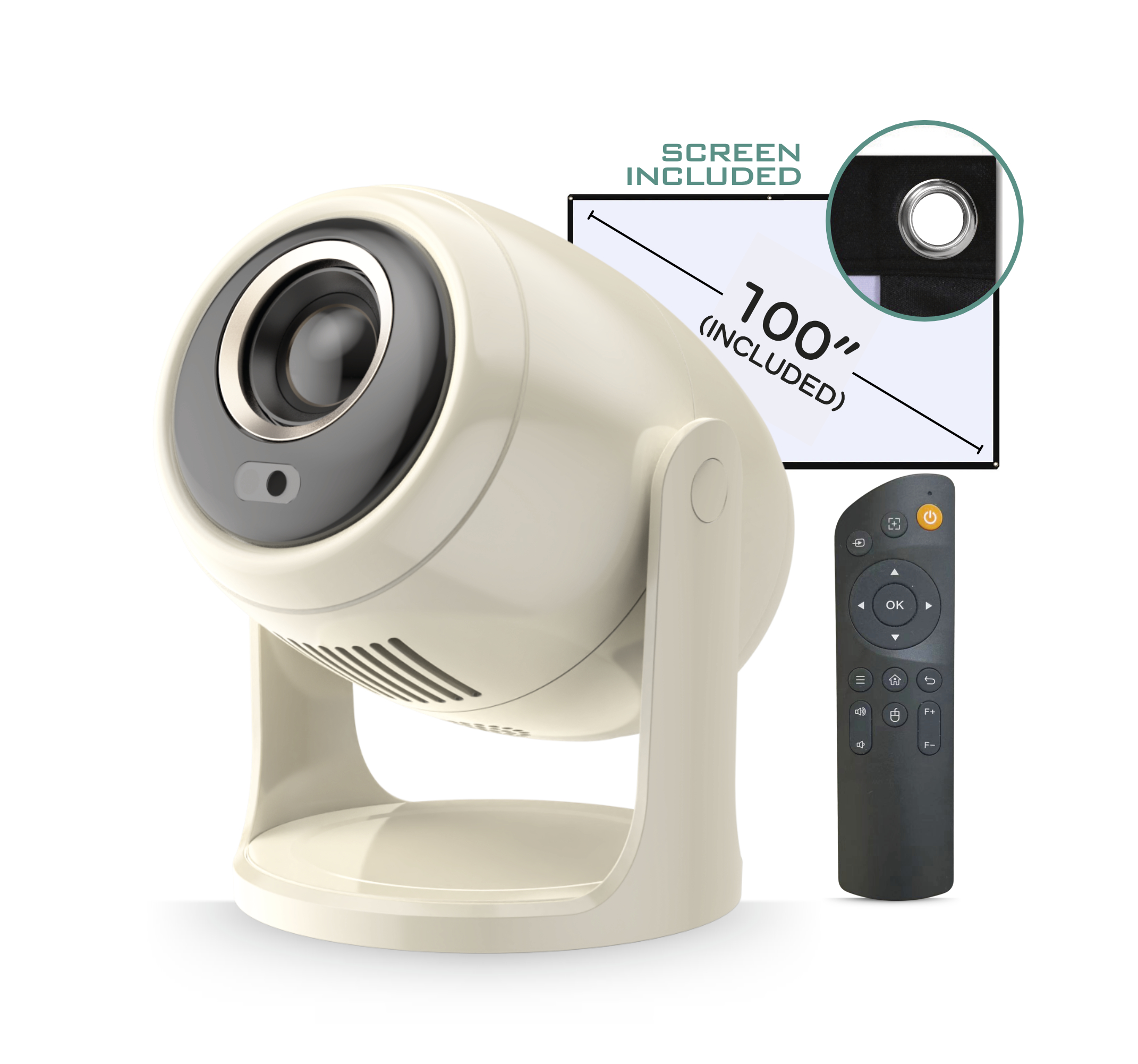 KARMA Videoproiettore con schermo 100" PRJ 5001