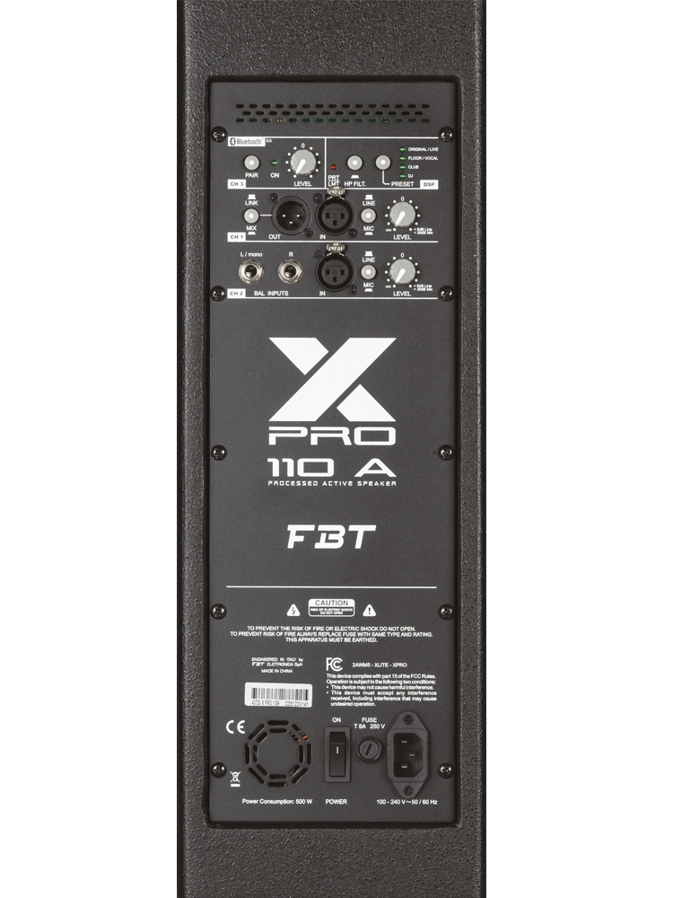 FBT X-Pro 110A - Diffusore Attivo in Legno 10" (1000W)
