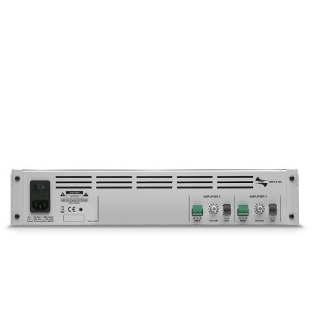 FBT MPU 2120 - Amplificatore di Potenza 2 Canali per Linee 70V/100V (2x120W / 1x240W).