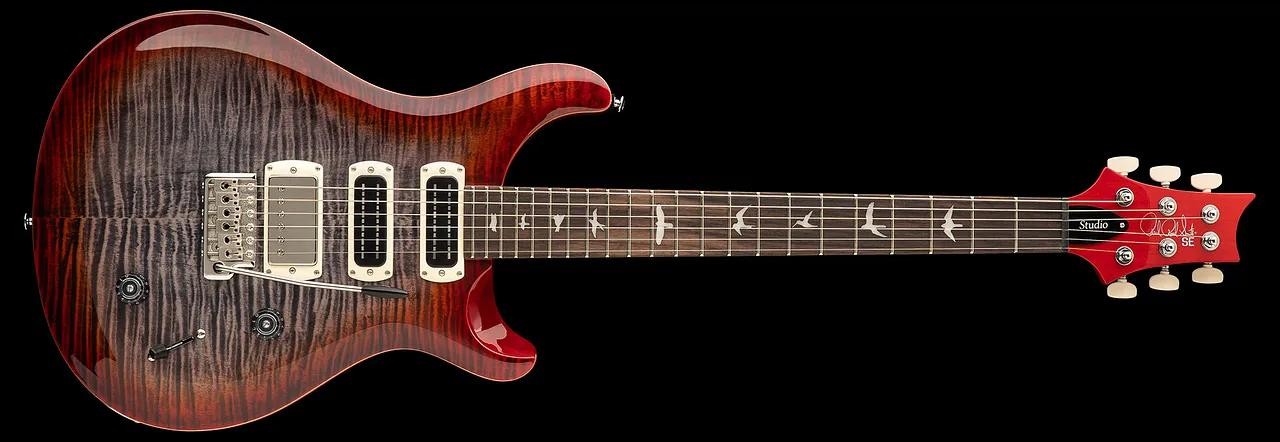 PRS SE Studio - Charcoal Cherry Burst (2026) - Elettronica HSS Narrowfield