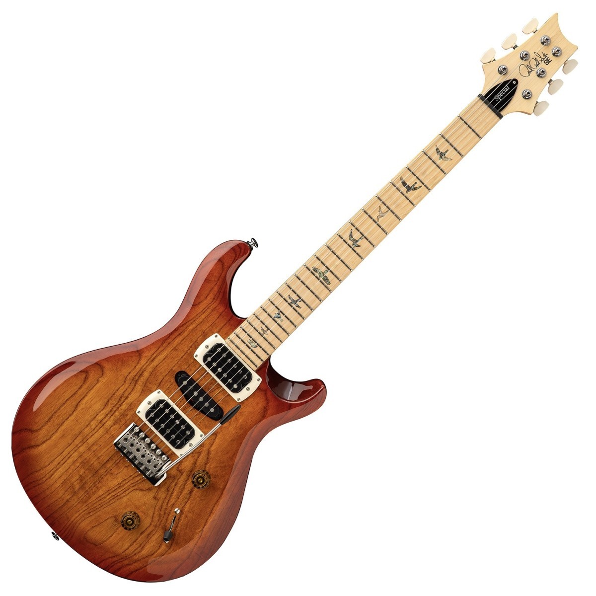 PRS SE Swamp Ash Special MN Vintage Sunburst - Chitarra Elettrica con Tastiera in Acero e Gig Bag