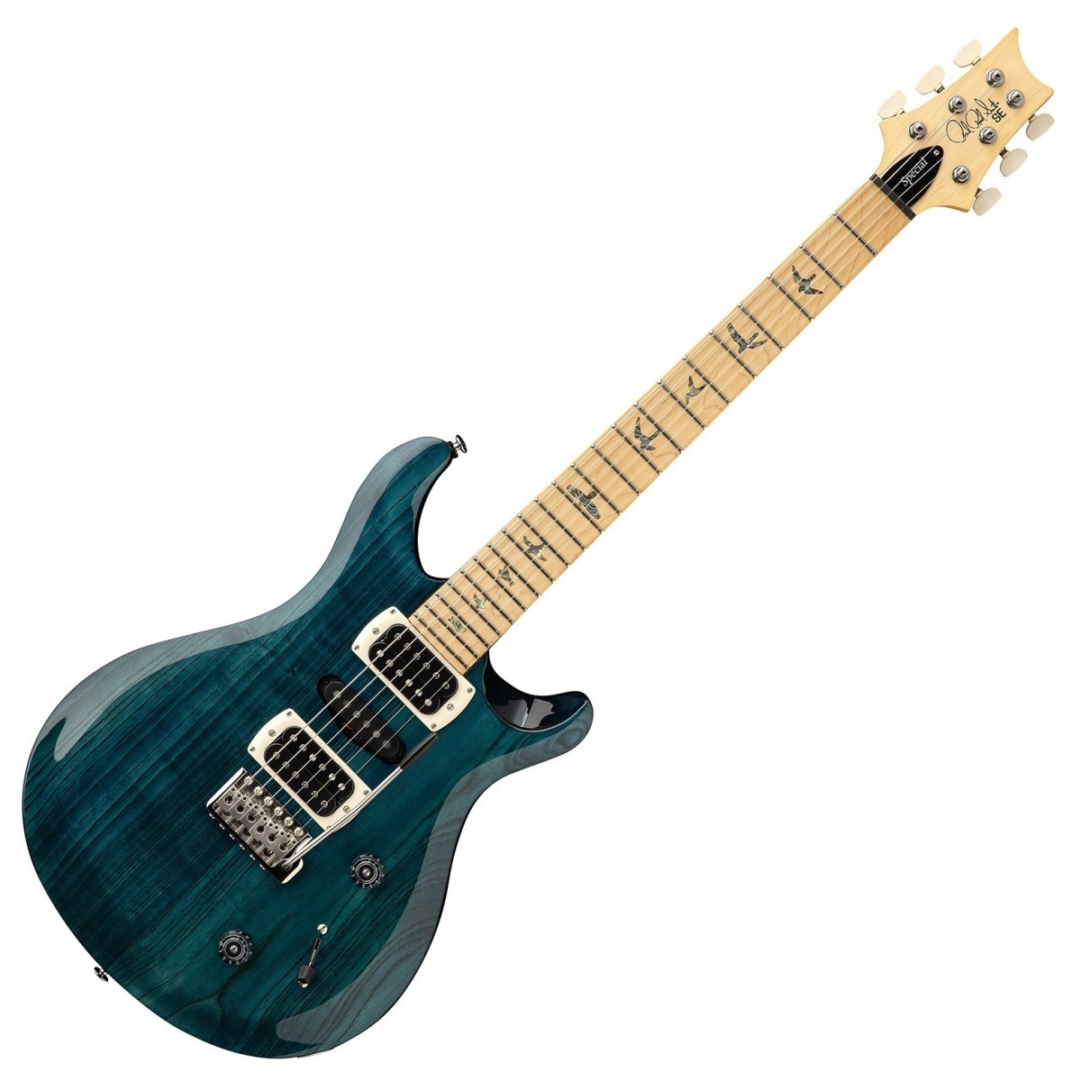PRS SE Swamp Ash Special MN Iri Blue - Chitarra Elettrica con Tastiera in Acero e Gig Bag