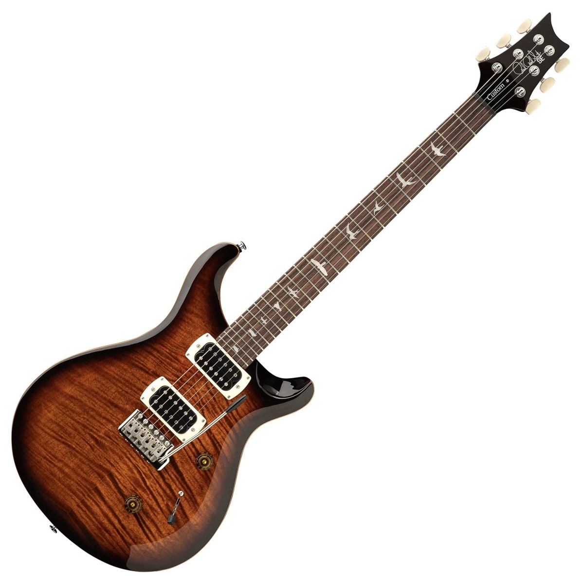 PRS SE Custom 24 Black Gold Sunburst (Modello 2026) - Chitarra Elettrica con Gig Bag