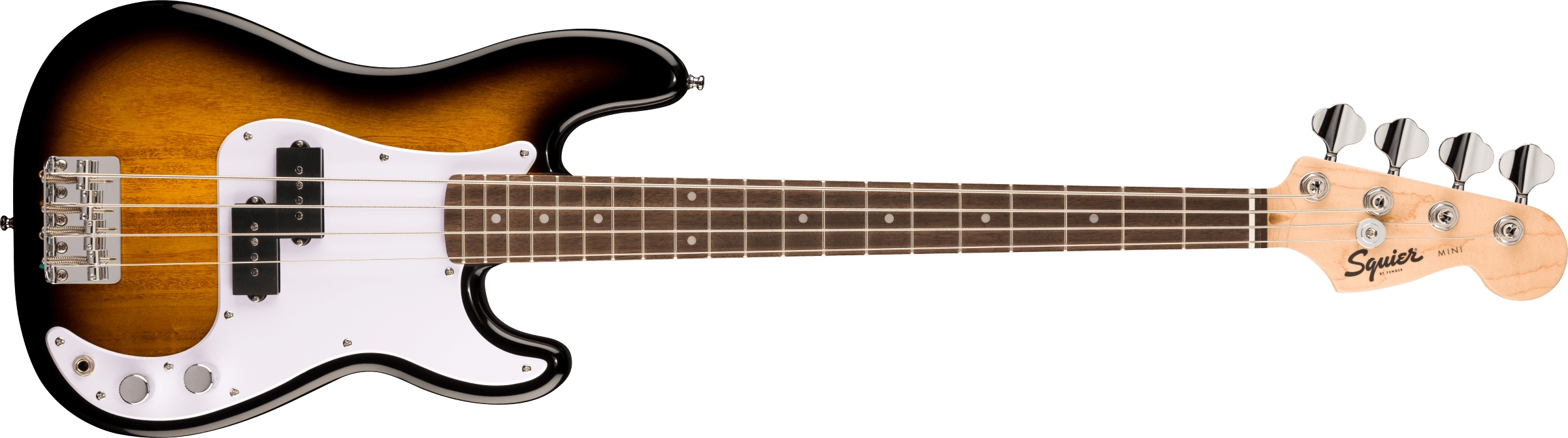 Fender Squier Mini Precision Bass LRL 2C Sunburst - Basso Elettrico a Scala Corta (28,6")