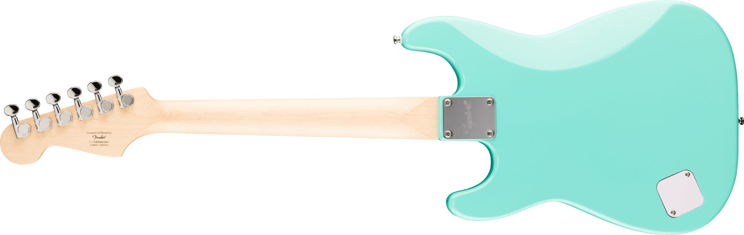 Fender Squier Mini Stratocaster MP Sea Foam Green - Chitarra Elettrica a Scala Corta (22,75")