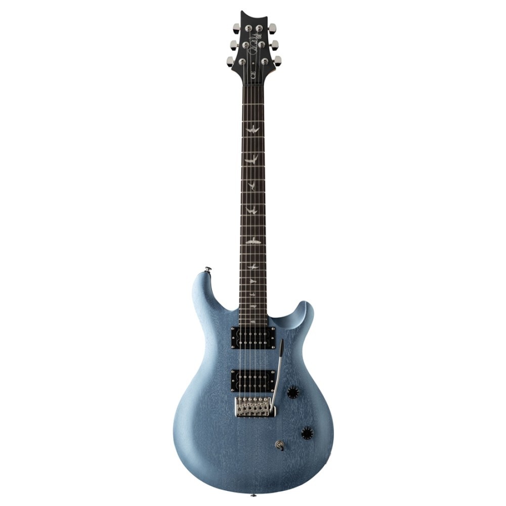 PRS SE CE24 Standard Satin Ice Blue Metallic - Chitarra Elettrica Bolt-On in Mogano con Finitura Satinata
