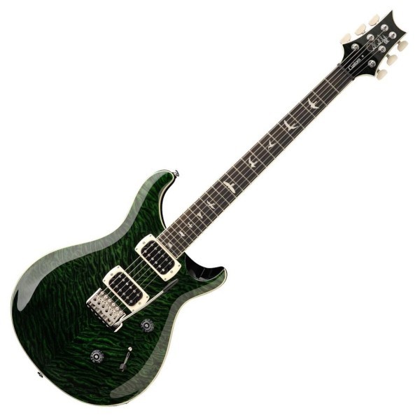 PRS SE Custom 24 Quilt Teal Black - Chitarra Elettrica con Top in Acero Quilted e Tastiera in Ebano