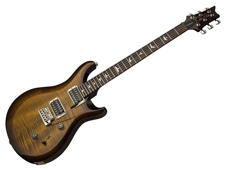 PRS S2 Custom 24-08 Black Amber - Chitarra Elettrica USA con 2 Mini-Switch Coil-Split e Meccaniche Autobloccanti