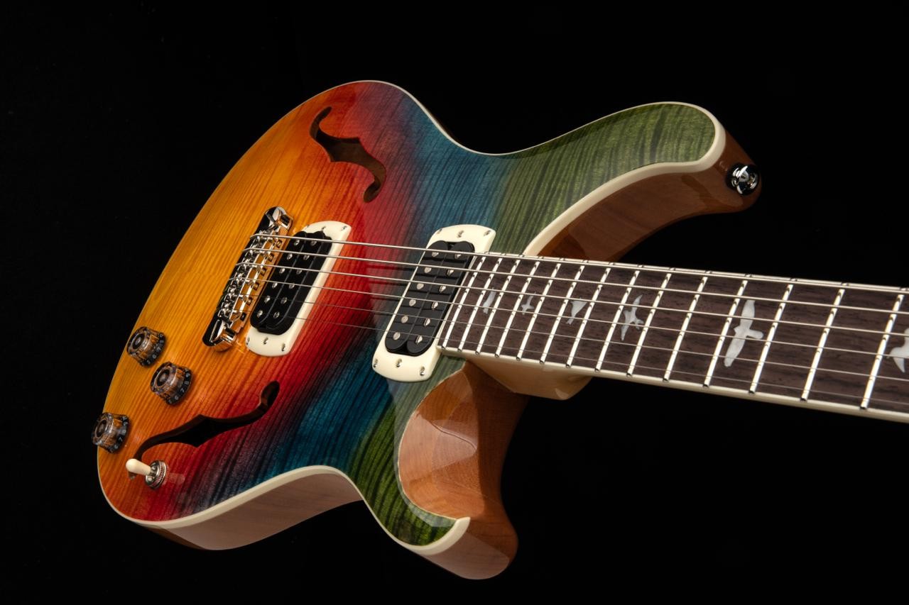 PRS SE Ed Sheeran Hollowbody Baritone - Kaleidoscope - Con Sistema Piezo LR Baggs