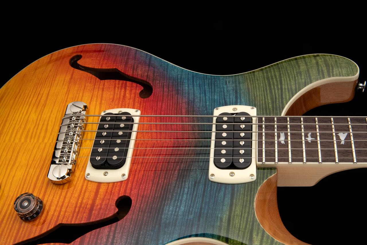 PRS SE Ed Sheeran Hollowbody Baritone - Kaleidoscope - Con Sistema Piezo LR Baggs