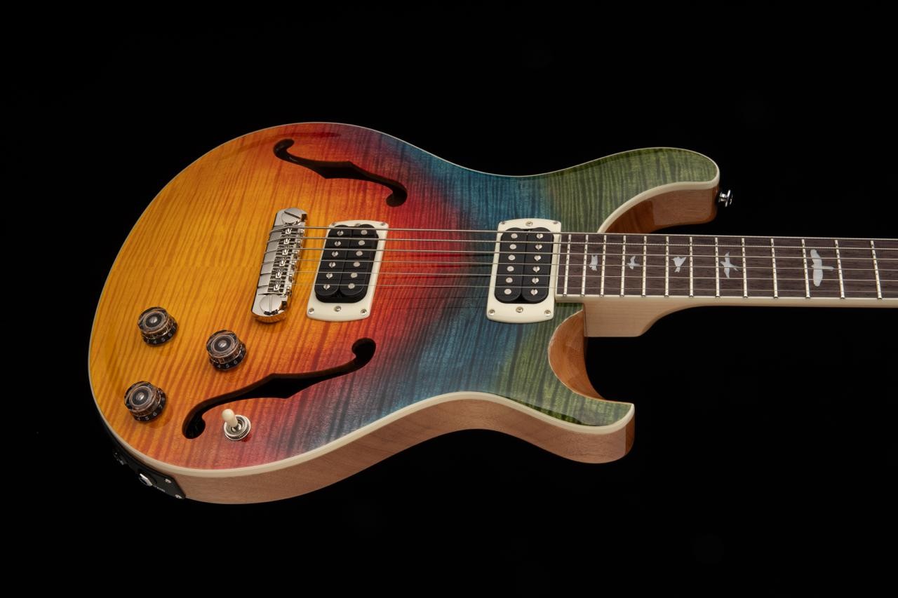 PRS SE Ed Sheeran Hollowbody Baritone - Kaleidoscope - Con Sistema Piezo LR Baggs