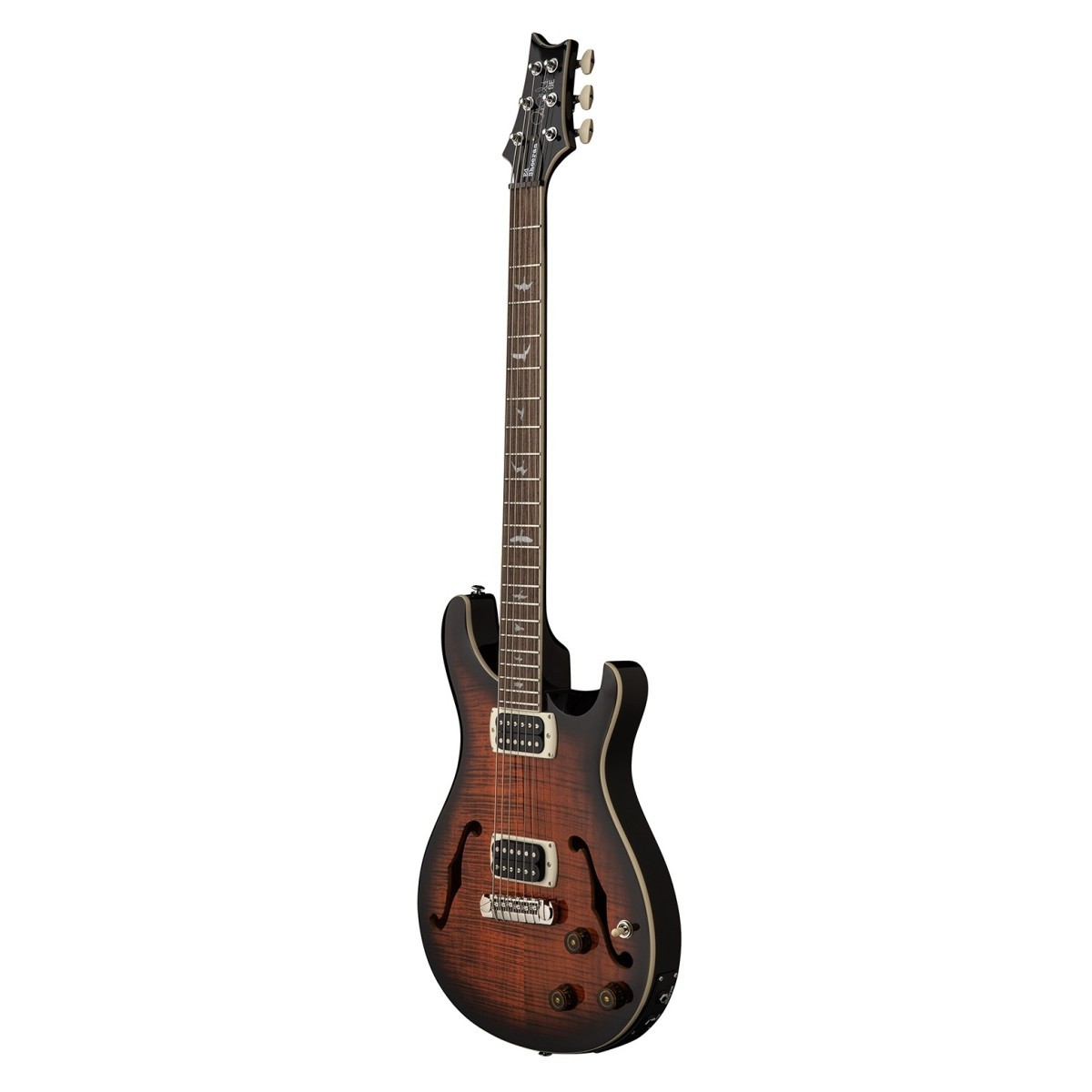 PRS SE Ed Sheeran Hollowbody Baritone Orange Tiger Smokeburst - Chitarra Elettrica