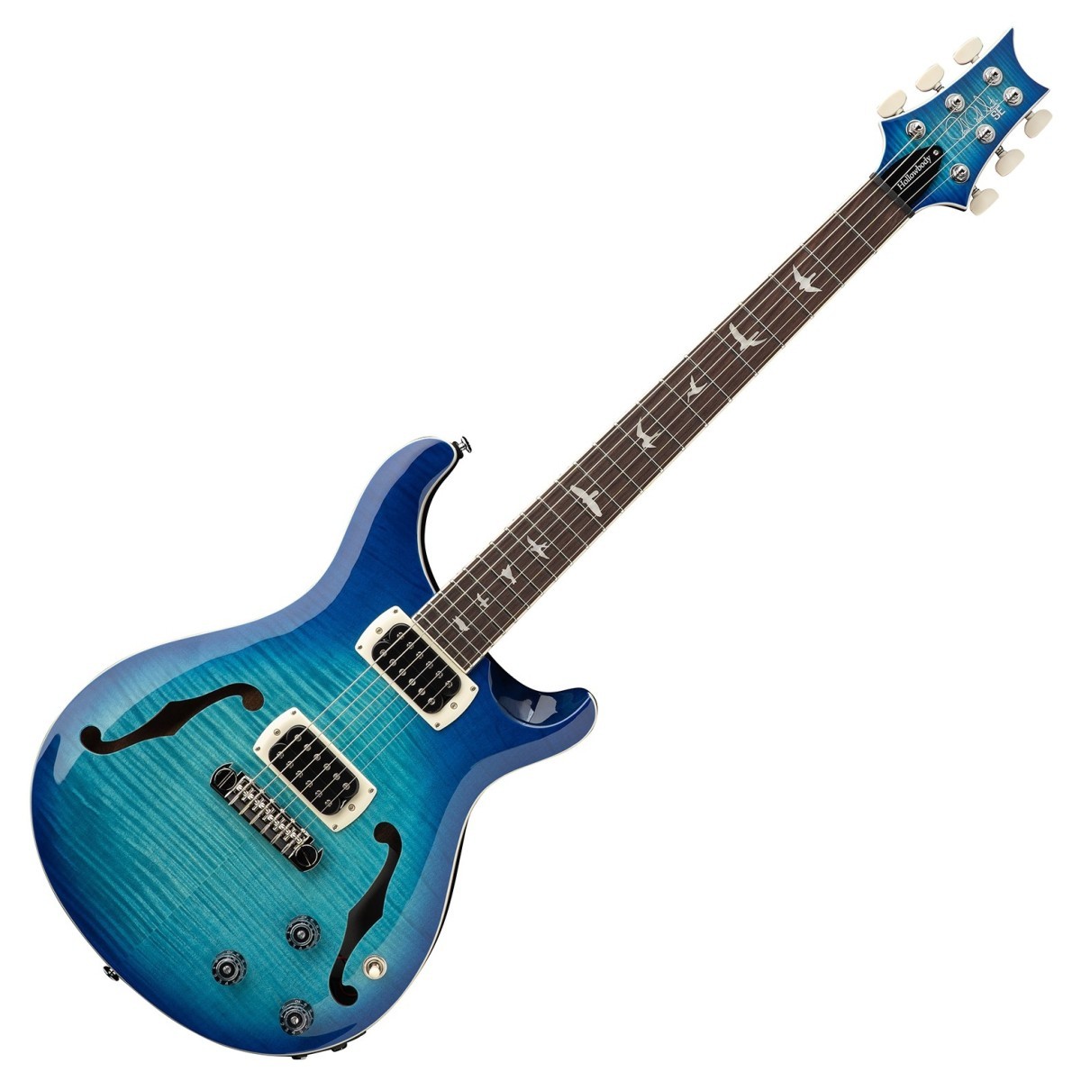 PRS SE Hollowbody I Piezo Flat Back Lake Blue - Chitarra Elettrica