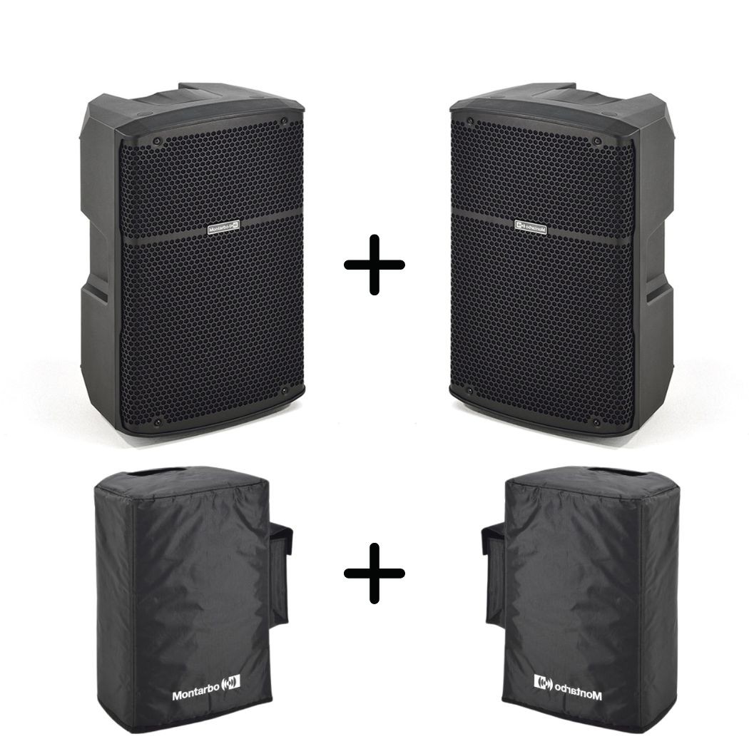 Coppia Casse MONTARBO B110 (400W l'una) con 2 Cover CV110 - Usato in Condizioni Perfette