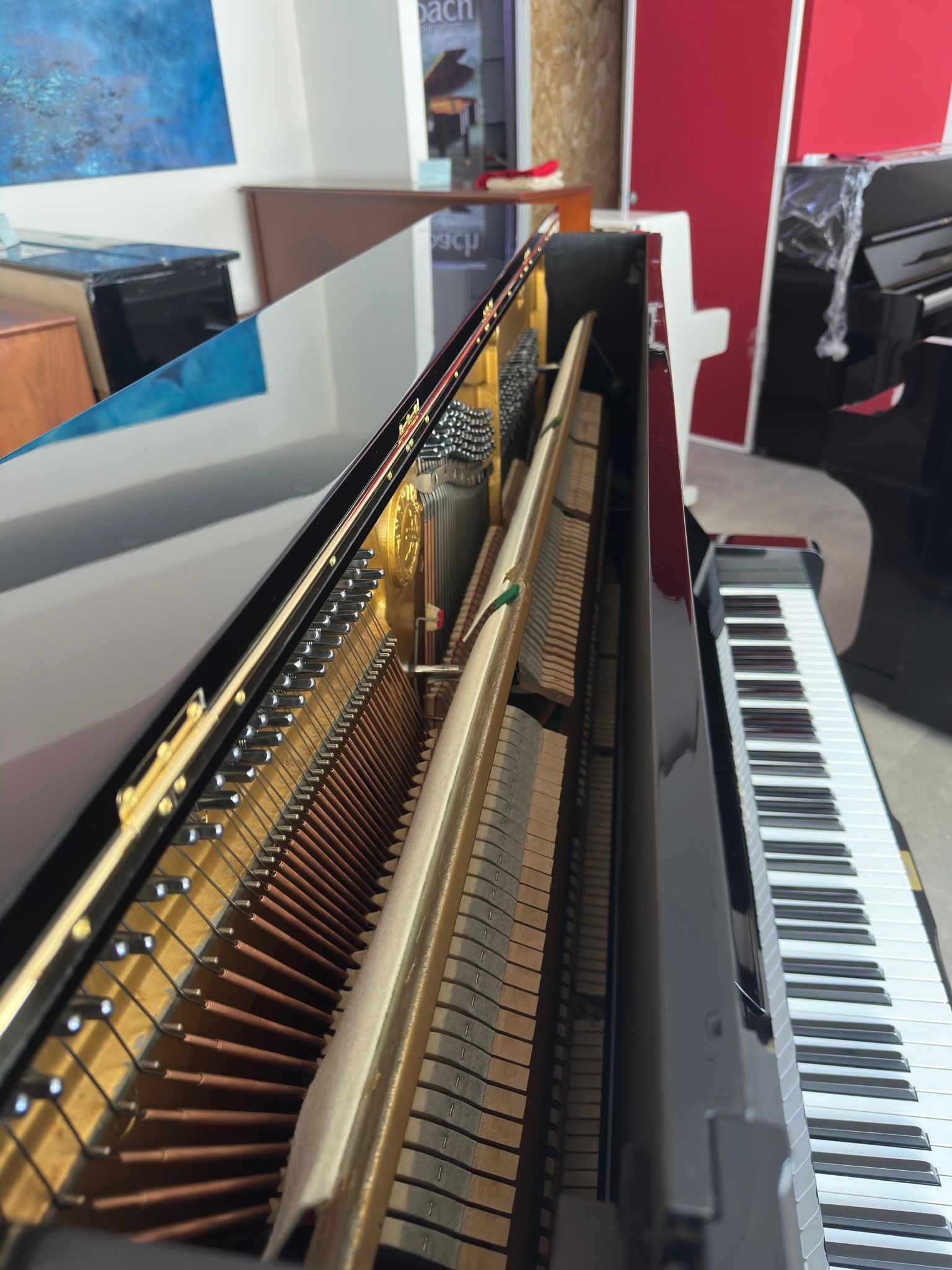 YAMAHA U3H Silent - Pianoforte Acustico Verticale Rigenerato con Sistema Silent - Nero Lucido
