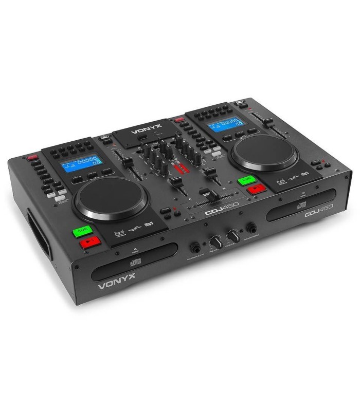 VONYX CDJ450 Consolle DJ Doppia CD/MP3/USB con Bluetooth e Mixer 2 Canali