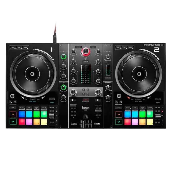 HERCULES DJCONTROL INPULSE 500 - Controller DJ USB a 2 Deck per Serato e DJUCED