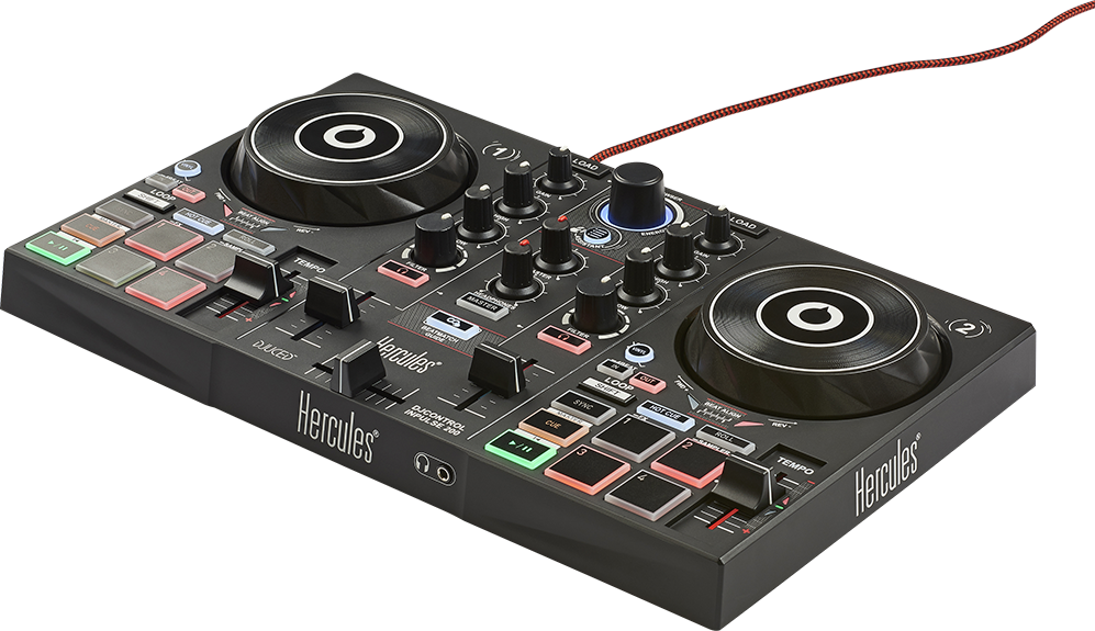 HERCULES DJCONTROL INPULSE 200 - Controller DJ USB Compatto a 2 Deck con DJ Academy