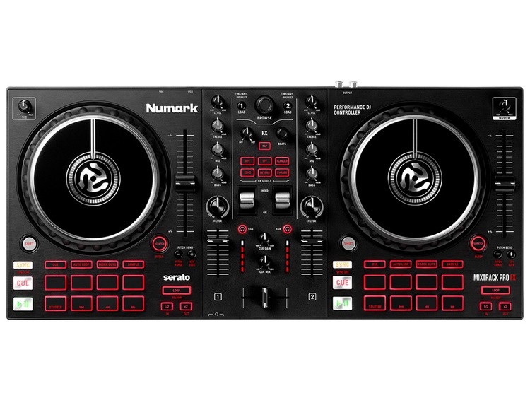 NUMARK MixTrack Pro FX - Controller DJ USB a 2 Deck per Serato con Palette Effetti