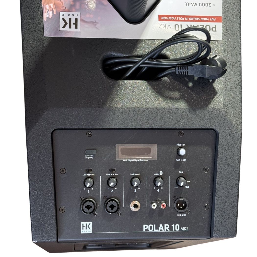 HK AUDIO POLAR 10 MK2 (Coppia) - Sistema Audio a Colonna Attivo 2000W Bluetooth TWS (USATO)
