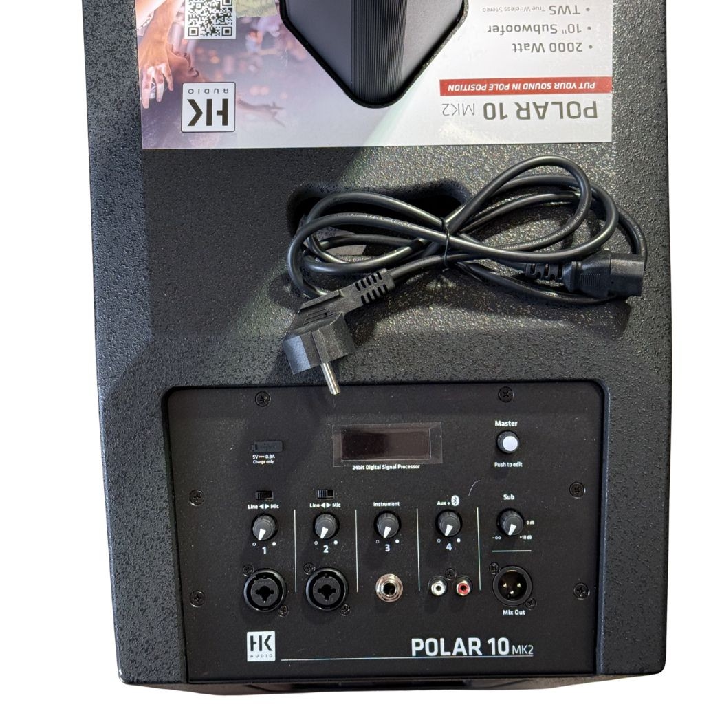 HK AUDIO POLAR 10 MK2 (Coppia) - Sistema Audio a Colonna Attivo 2000W Bluetooth TWS (USATO)