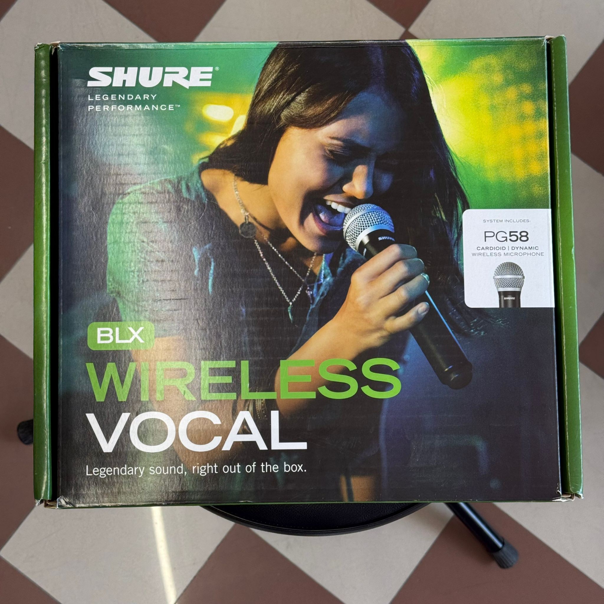 SHURE BLX24E/PG58 - Sistema Palmare Wireless Cardioide per Voce - Usato in Ottime Condizioni