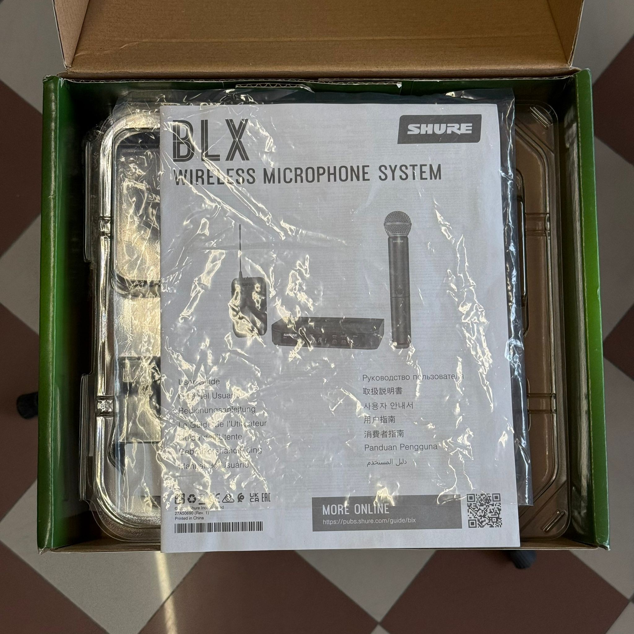 SHURE BLX24E/PG58 - Sistema Palmare Wireless Cardioide per Voce - Usato in Ottime Condizioni