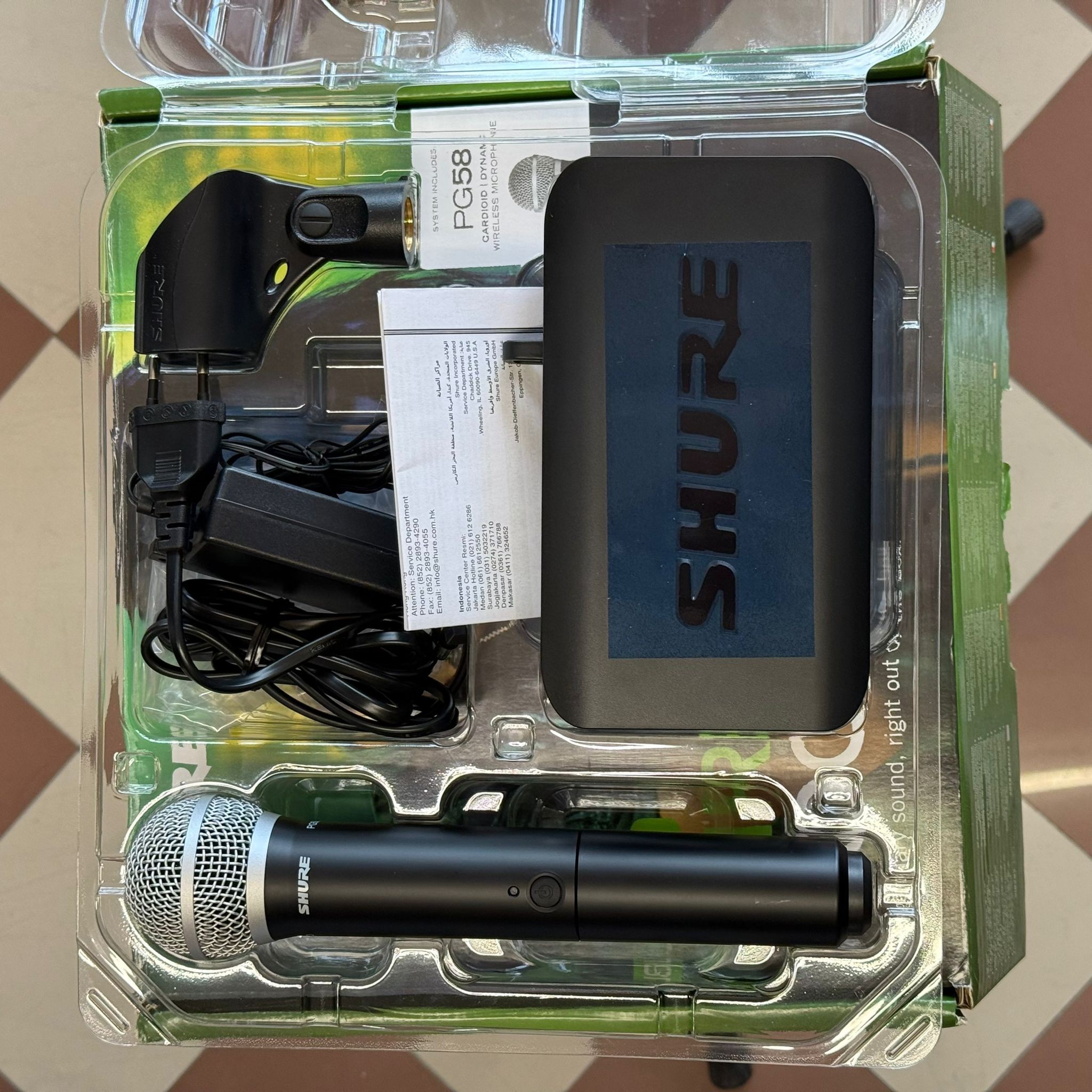 SHURE BLX24E/PG58 - Sistema Palmare Wireless Cardioide per Voce - Usato in Ottime Condizioni