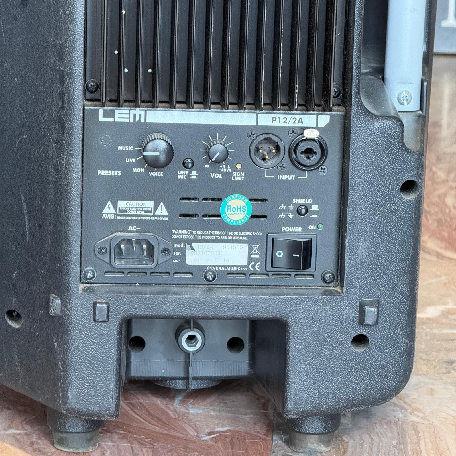 LEM P12A - Cassa Amplificata Bi-Amplificata 200W + 50W