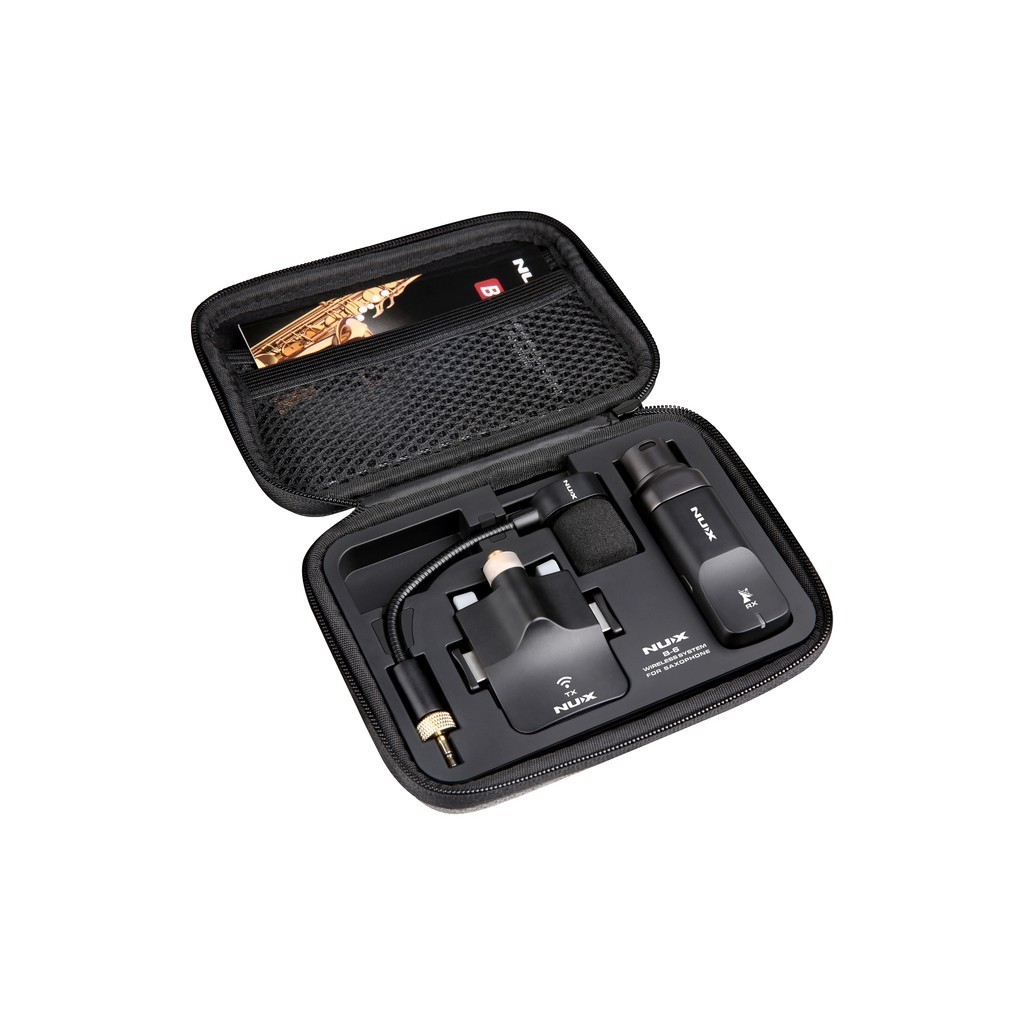 NUX B-6 - Sistema Wireless per Sassofono a 2.4 GHz con Custodia di Ricarica