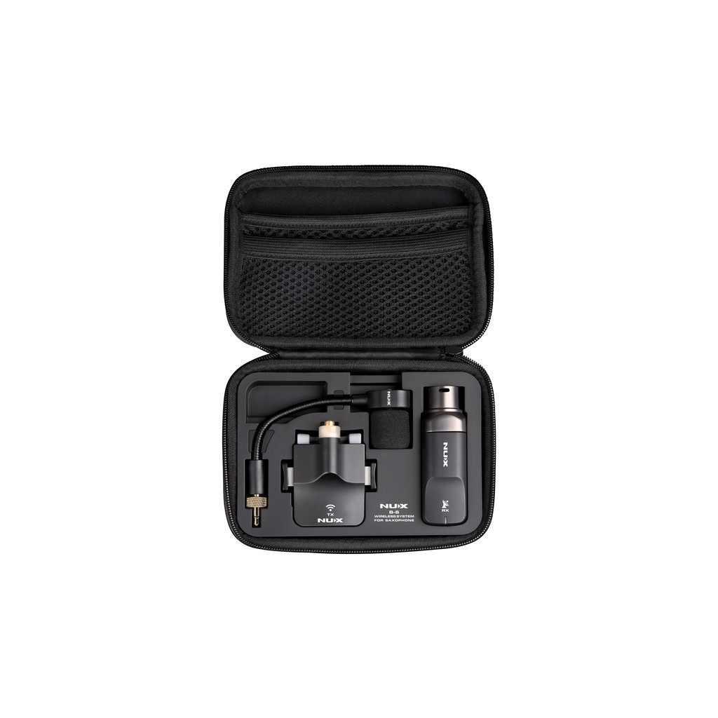 NUX B-6 - Sistema Wireless per Sassofono a 2.4 GHz con Custodia di Ricarica