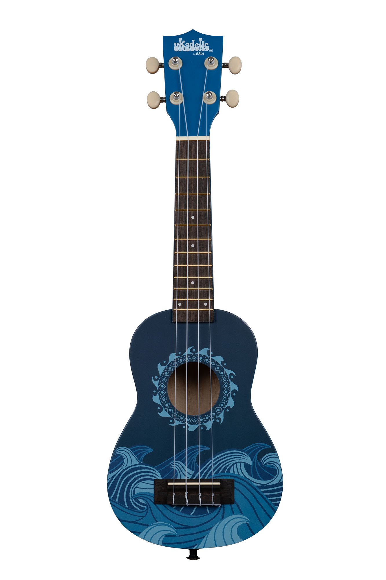 Kala UK-DEEPBLUE - Graphic Top - ukulele soprano Deep Blue - c/borsa