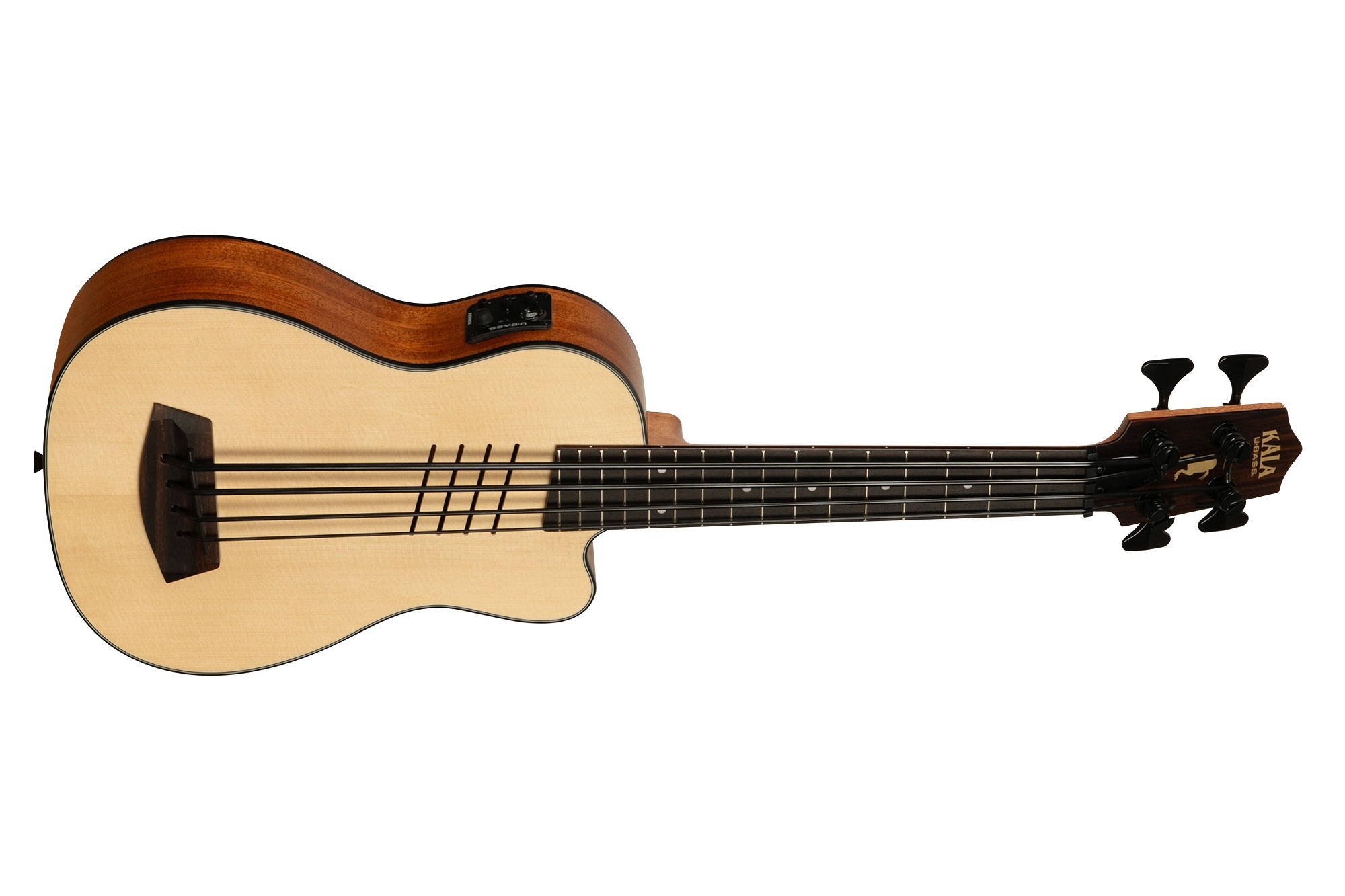 Kala UBASS-HH-SSMHG-FS - Artist Signature - Hutch Hutchinson - U-BASS Solid Spruce Top Mahogany elettrificato - c/borsa