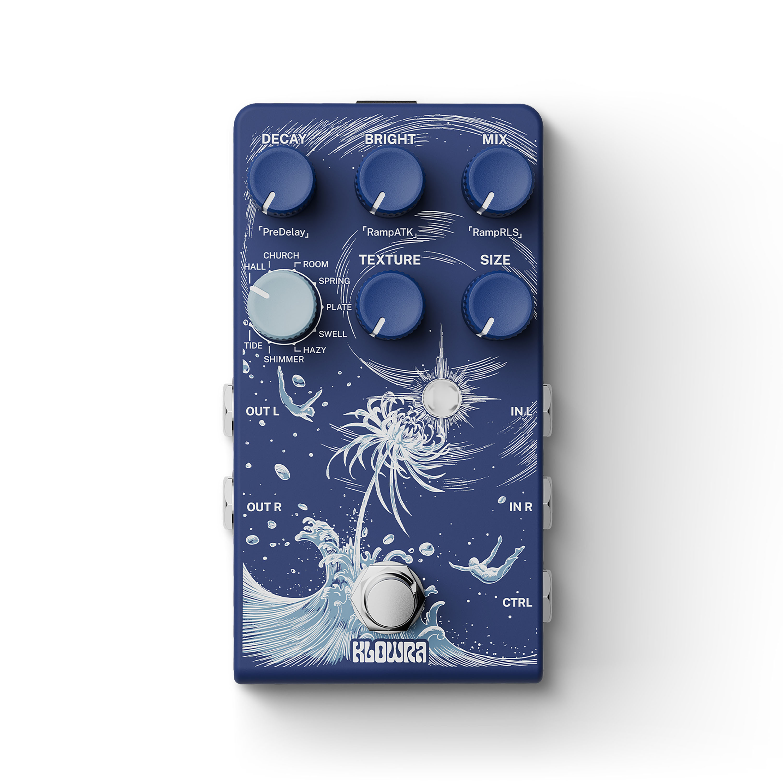 Klowra KBS-01 LIMBO REVERB - Pedale riverbero stereo per strumento
