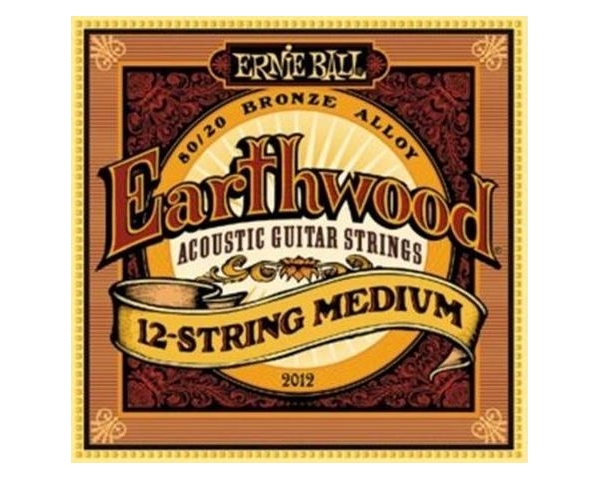 ERNIE BALL EARTHWOOD 2012 12 STRING MEDIUM MUTA PER CHITARRA ACUSTICA 12 CORDE